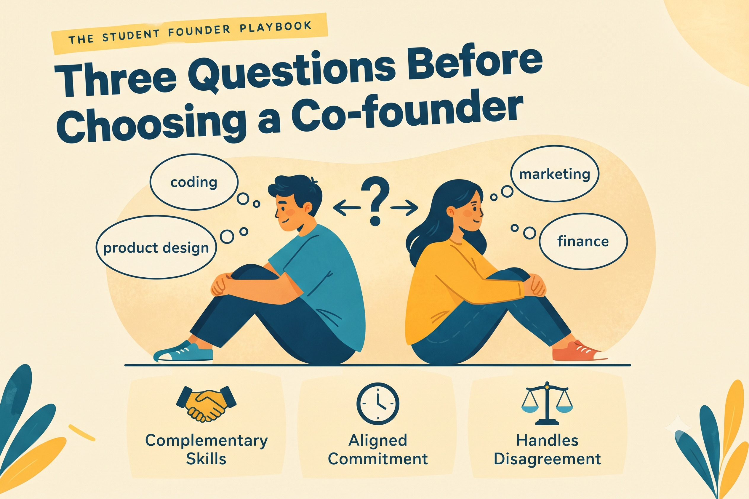 Three Questions Before Choosing a Co-founder